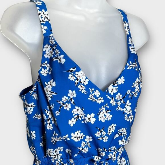 HEARTLOOM Rowan Jumpsuit Blue Floral Size XS Spring Summer Casual - Picture 4 of 6